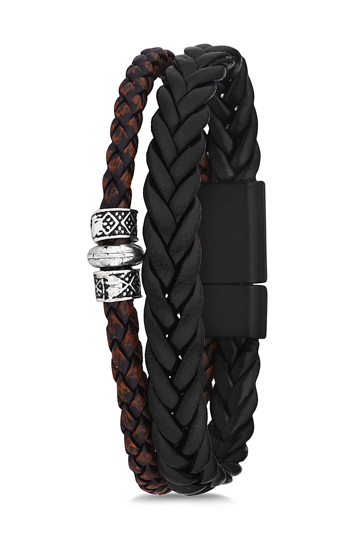 Noon NN1183 Erkek Deri Bileklik