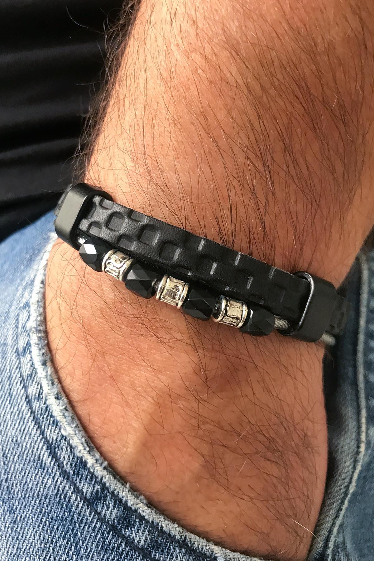 Noon NN1282 Erkek Deri Bileklik