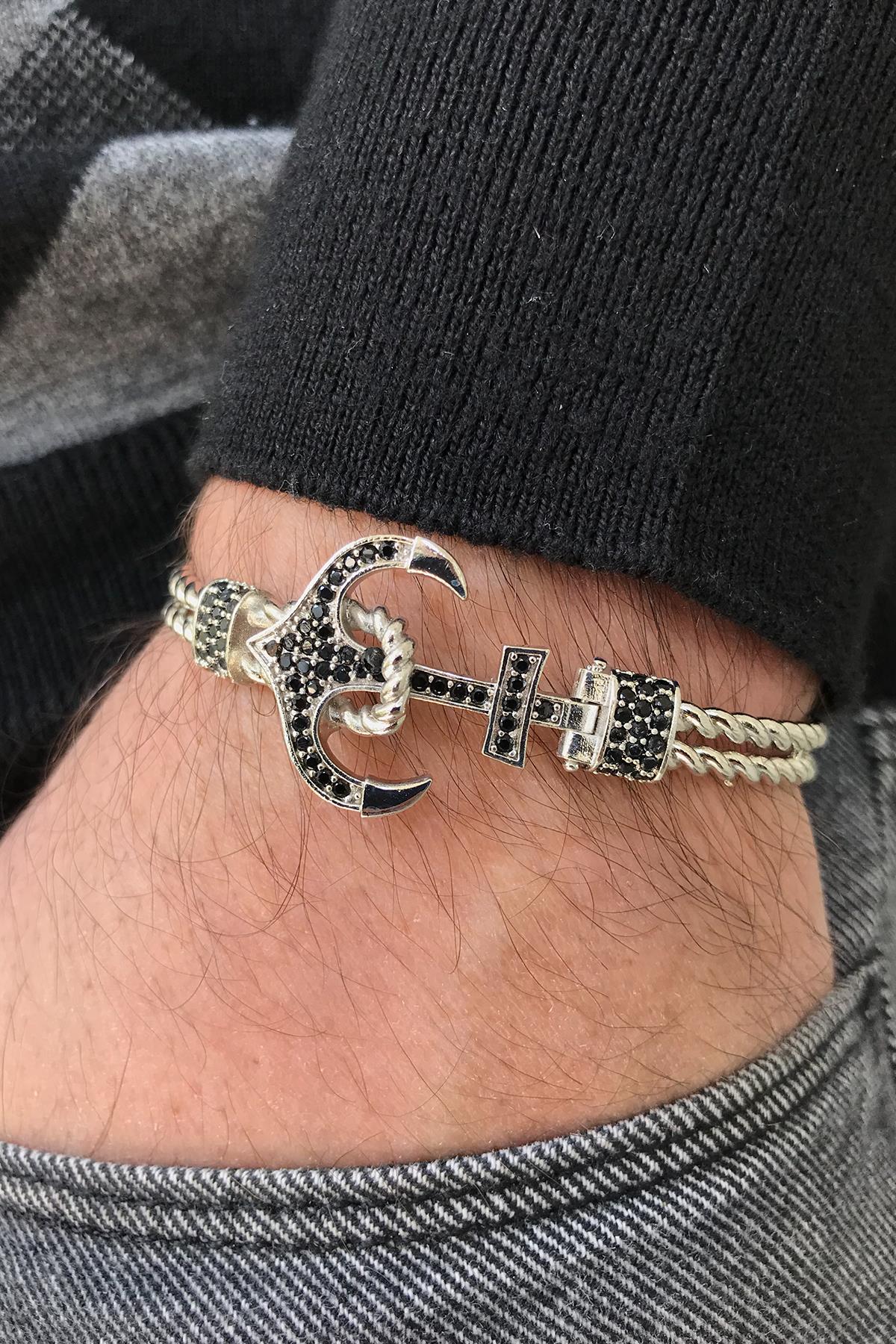 FRNCH TMJ11111-1211-A Erkek Zirkon Bileklik