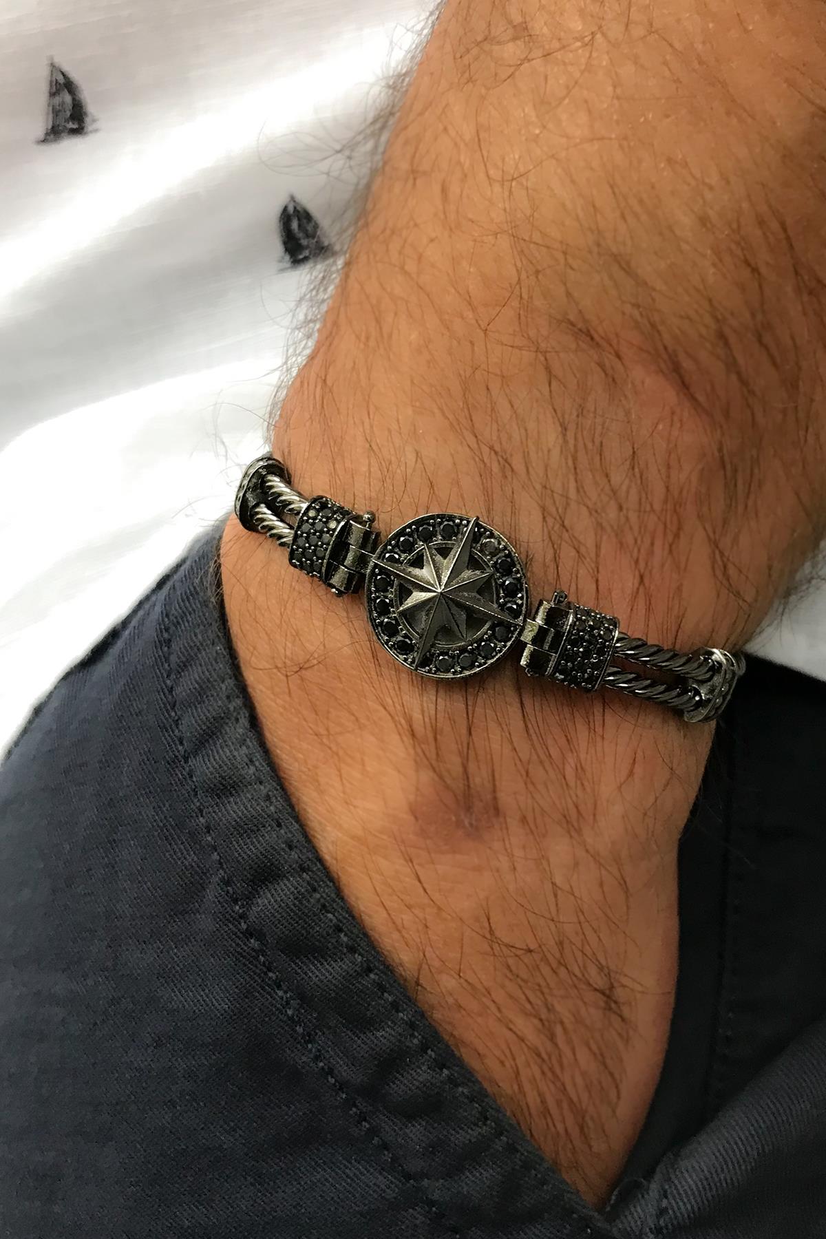 FRNCH TMJ11125-1225-B Pusula Zirkon Bileklik