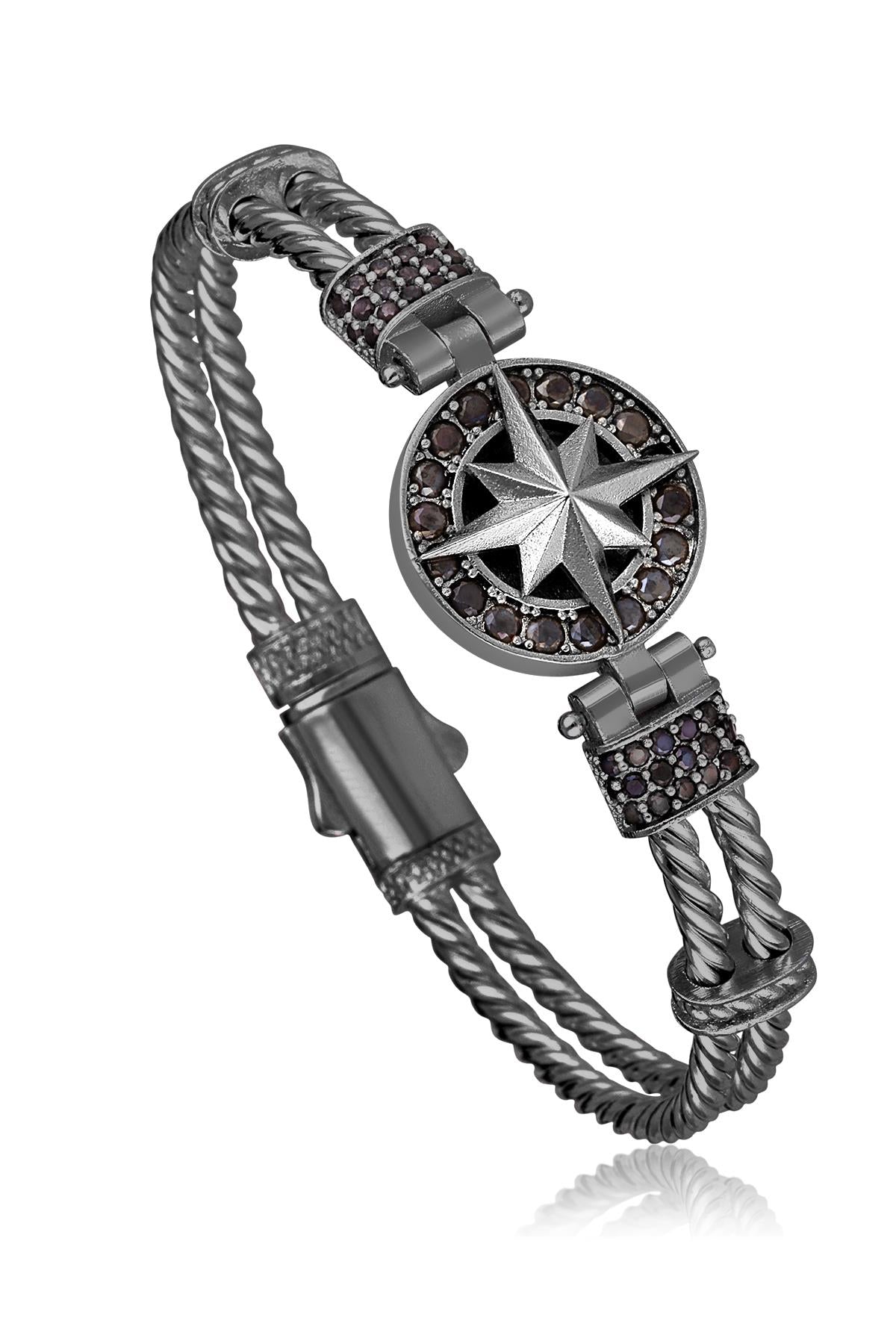 FRNCH TMJ11125-1225-B Pusula Zirkon Bileklik