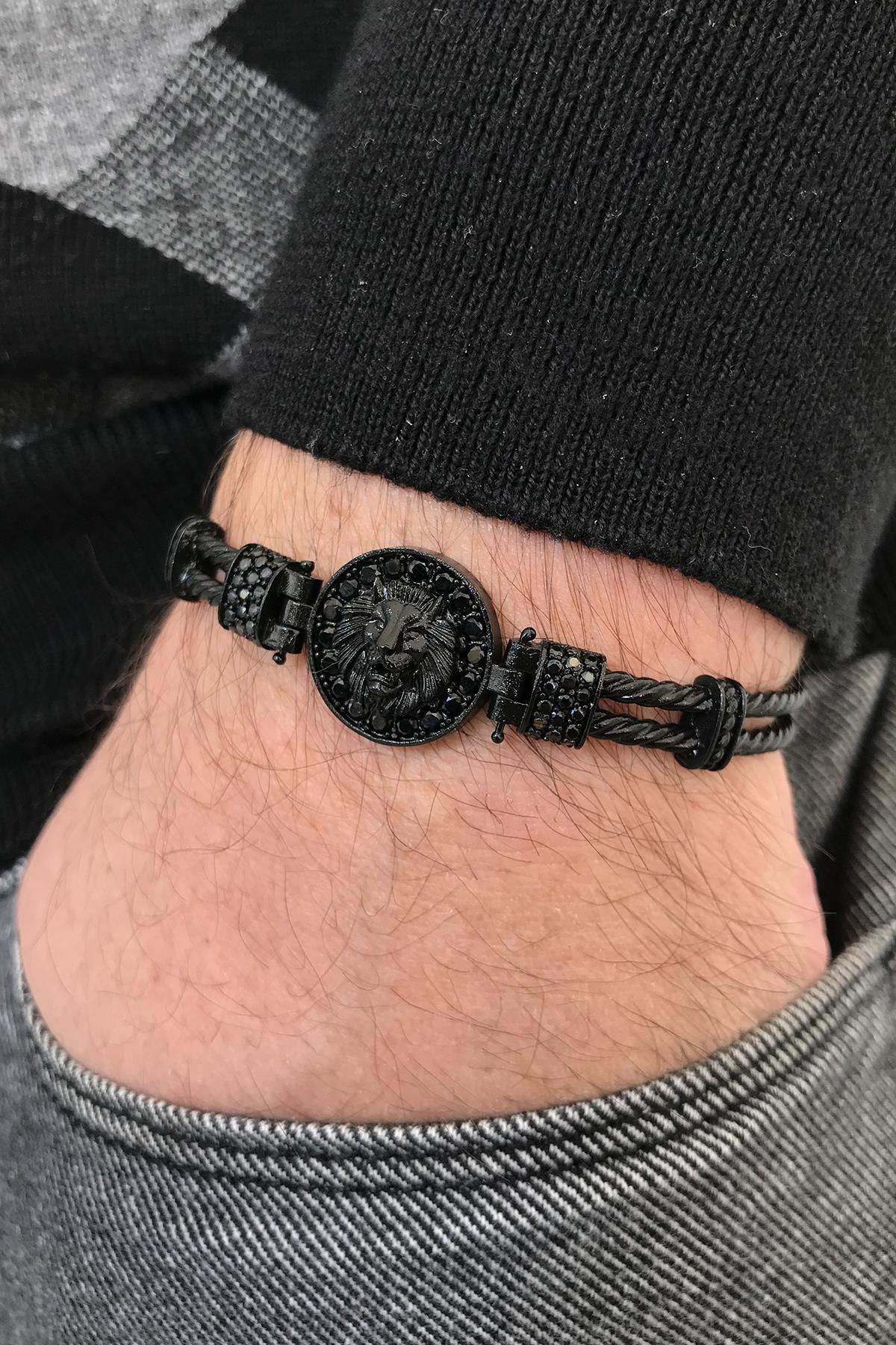 FRNCH TMJ11140-1240-B2 Aslan Figürlü Zirkon Bileklik