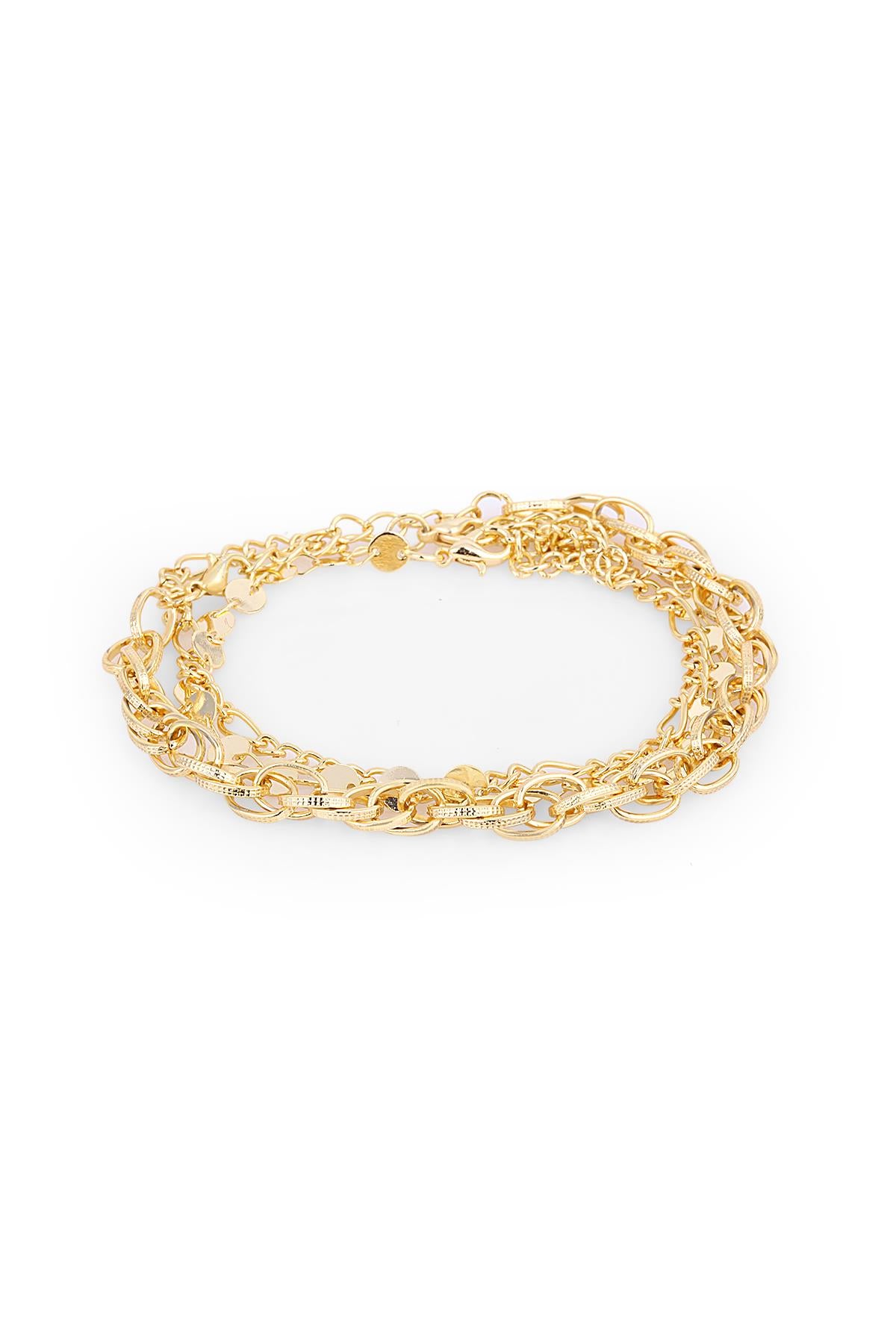 TOPSHOP Time Kadın Gold Çoklu Bileklik TSJ10026-126-G