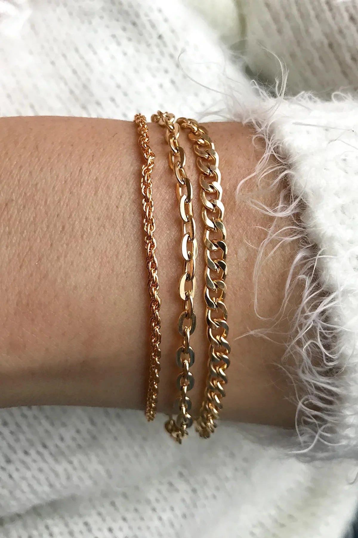 TOPSHOP Time Kadın Gold Çoklu Bileklik TSJ10027-127-G