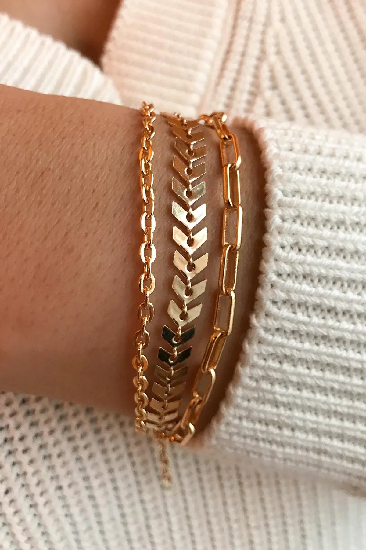TOPSHOP Time Kadın Gold Çoklu Bileklik TSJ10030-130-G