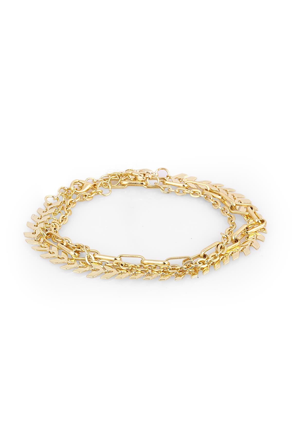 TOPSHOP Time Kadın Gold Çoklu Bileklik TSJ10030-130-G