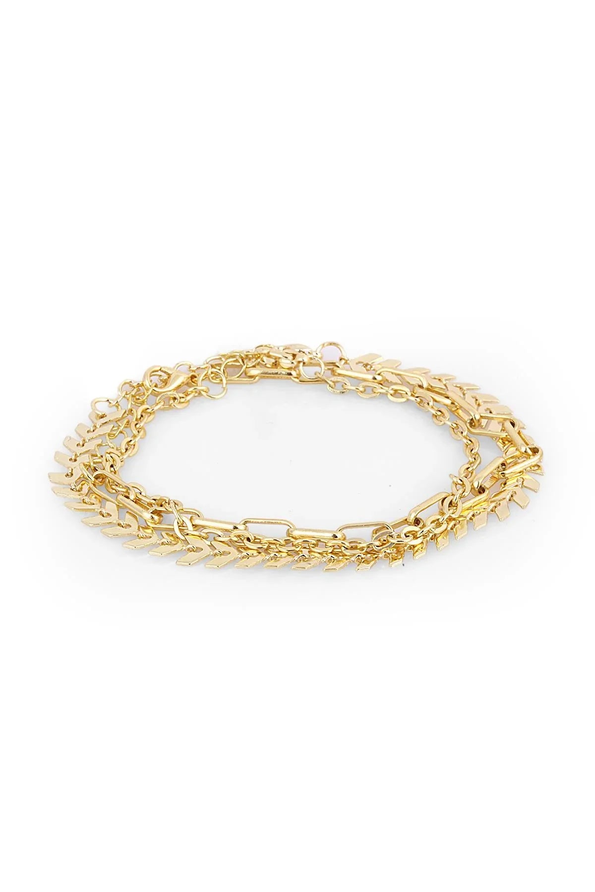 TOPSHOP Time Kadın Gold Çoklu Bileklik TSJ10030-130-G