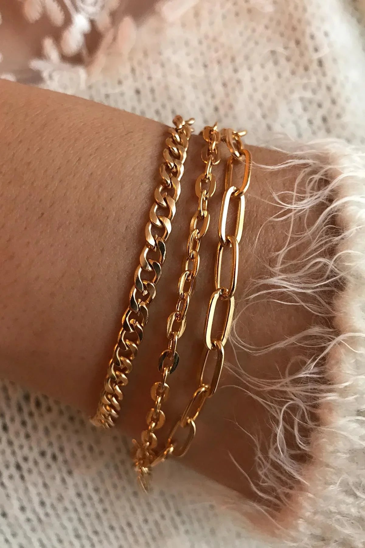 TOPSHOP Time Kadın Gold Çoklu Bileklik TSJ10031-131-G