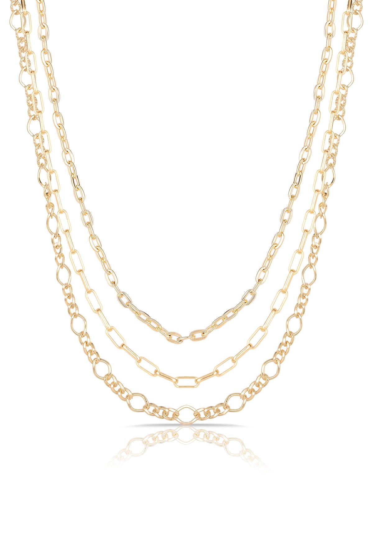 TOPSHOP Time TSJ30090-190-G Kadın Çoklu Kolye