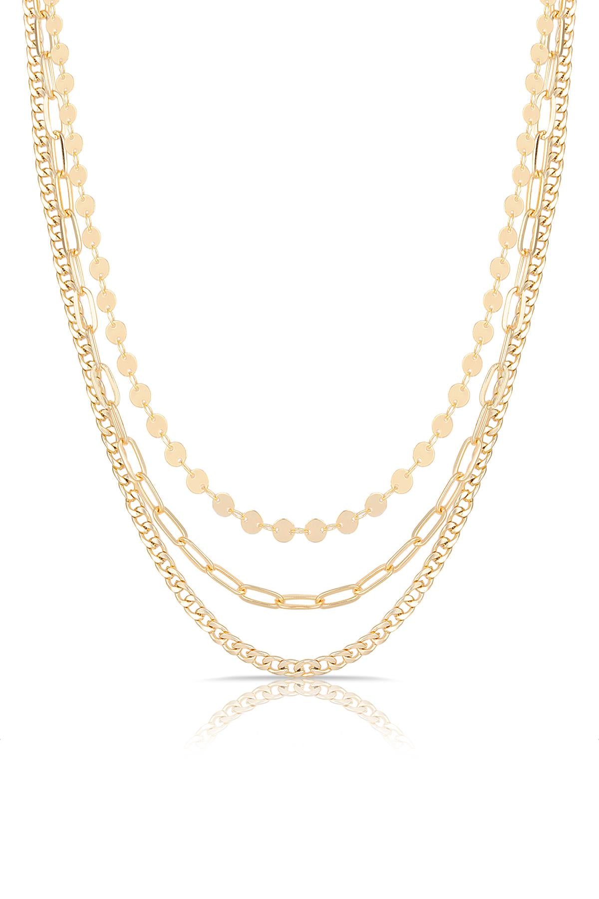 TOPSHOP Time TSJ30098-198-G Kadın Çoklu Kolye