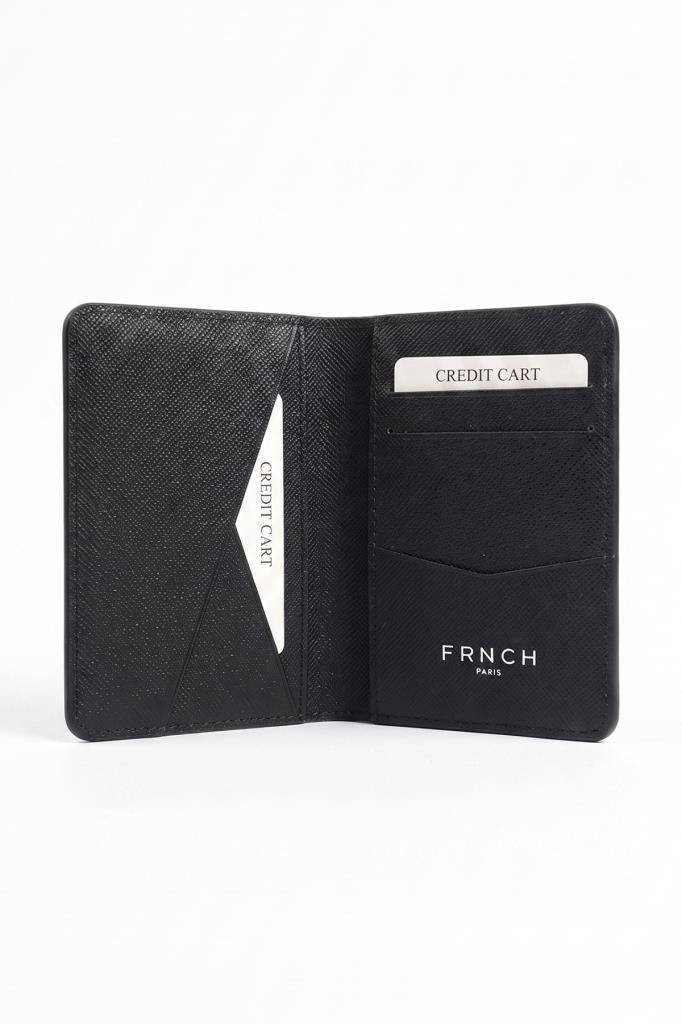 FRNCH %100 Saffiano Derili Siyah Renkli Kartlık FRCE10002-S2