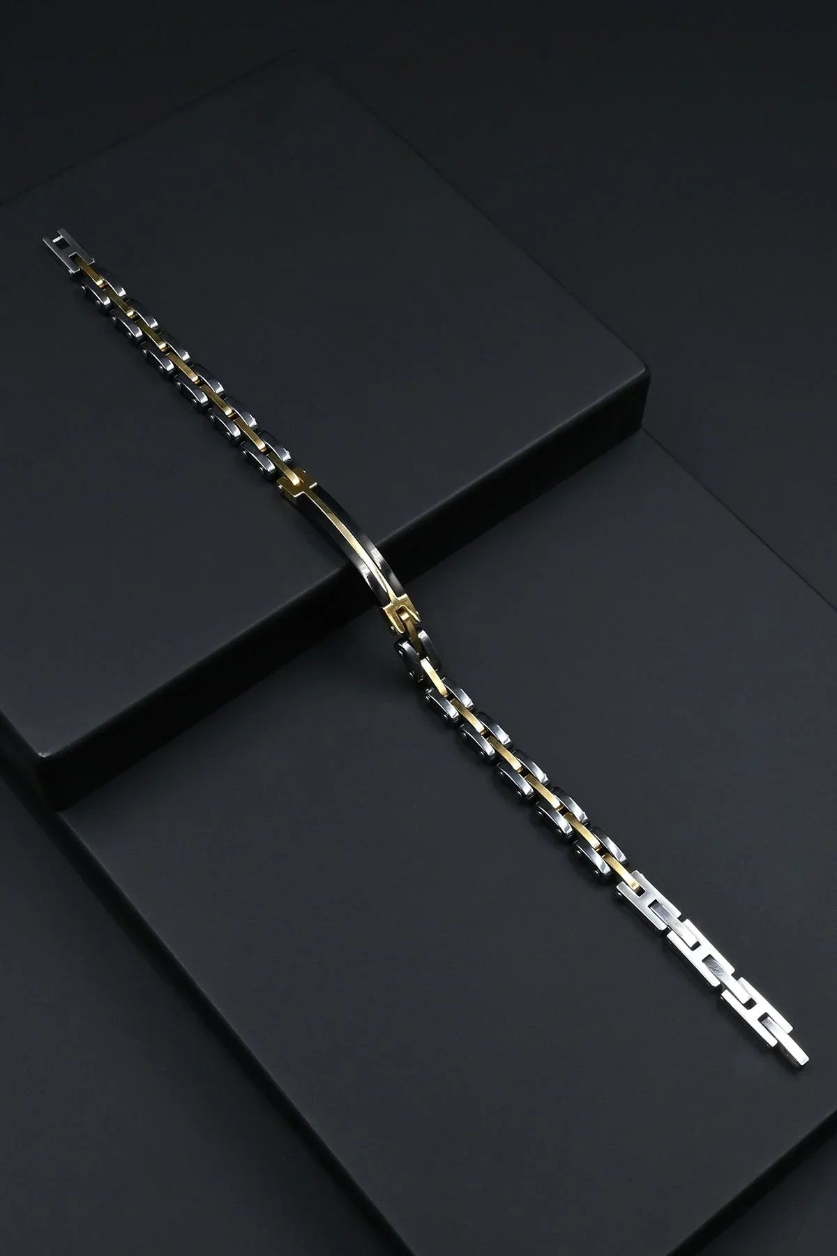 FRNCH 316L Çelik İtalyan Model Altın Renk Erkek Bileklik FRJ12859-3859-B2G