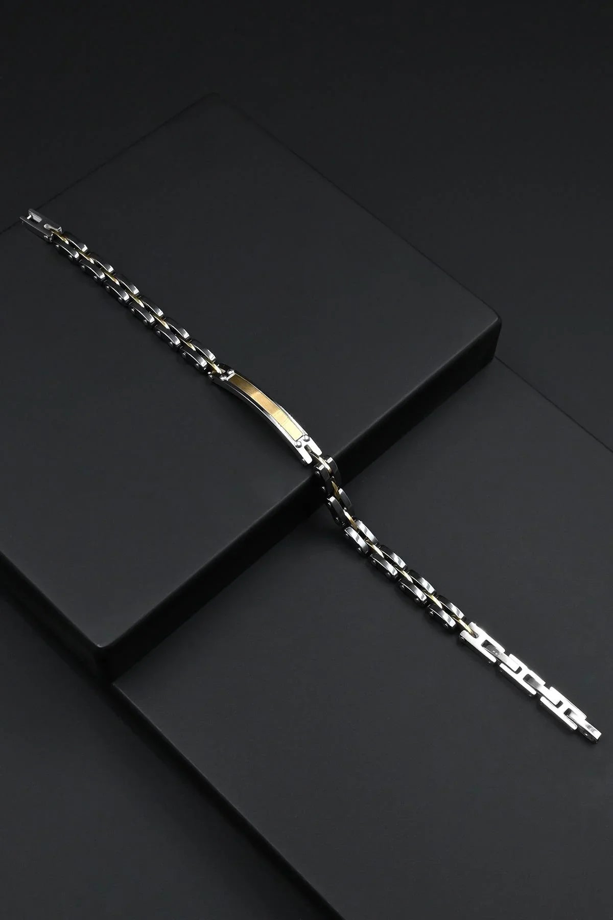 FRNCH 316L Çelik İtalyan Model Altın Renk Erkek Bileklik FRJ12860-3860-BG