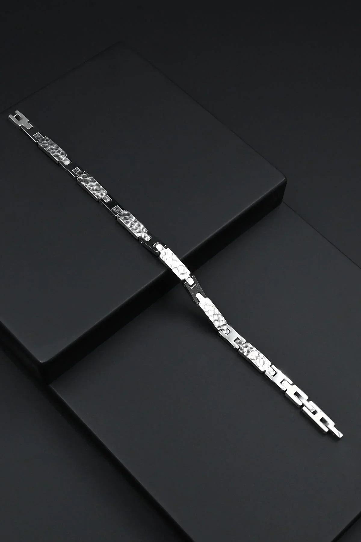 FRNCH 316L Çelik İtalyan Model Füme Renk Erkek Bileklik FRJ12844-3844-B