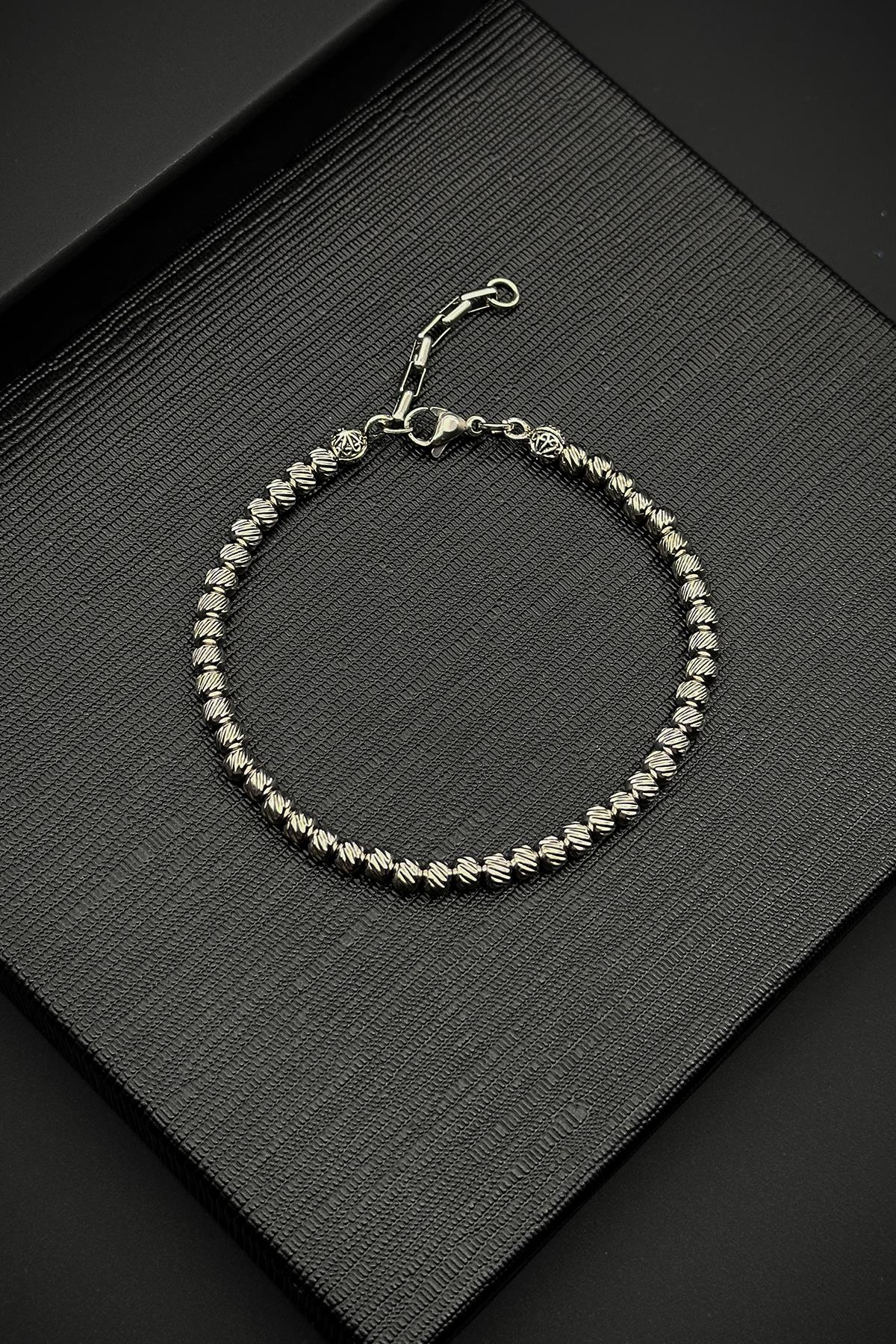 FRNCH 316L Çelik İtalyan Model Gümüş Renk Erkek Bileklik FRJ12097-3097-A