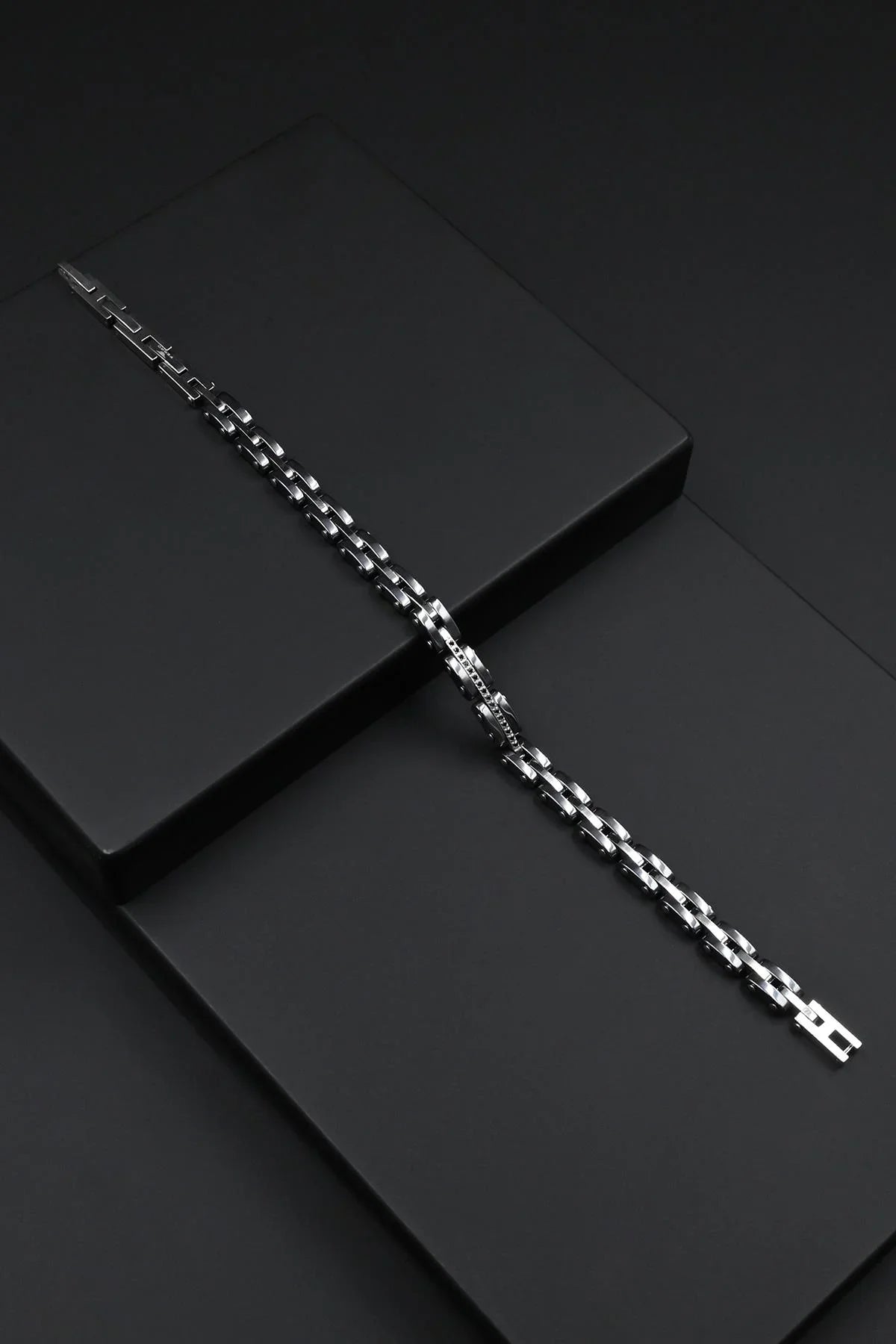 FRNCH 316L Çelik İtalyan Model Gümüş Renk Erkek Bileklik FRJ12836-3836-A