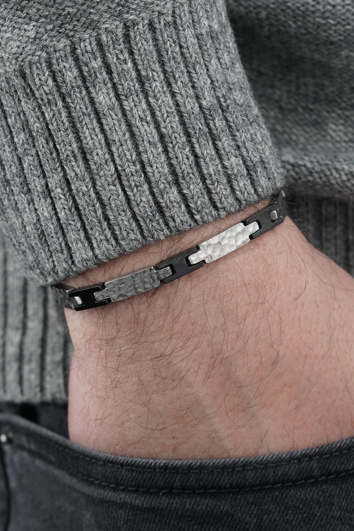 FRNCH 316L Çelik İtalyan Model Gümüş Renk Erkek Bileklik FRJ12844-3844-AB2