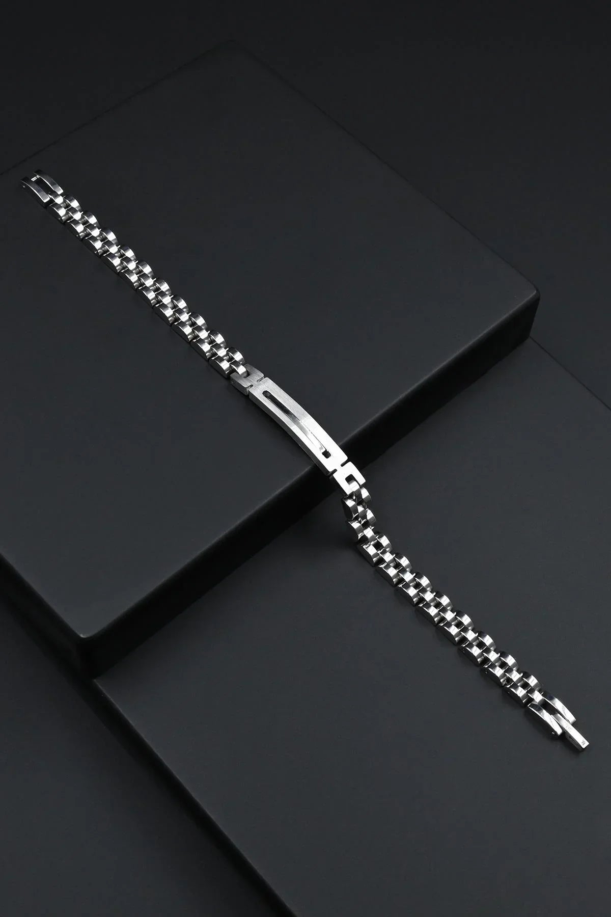 FRNCH 316L Çelik İtalyan Model Gümüş Renk Erkek Bileklik FRJ12846-3846-A