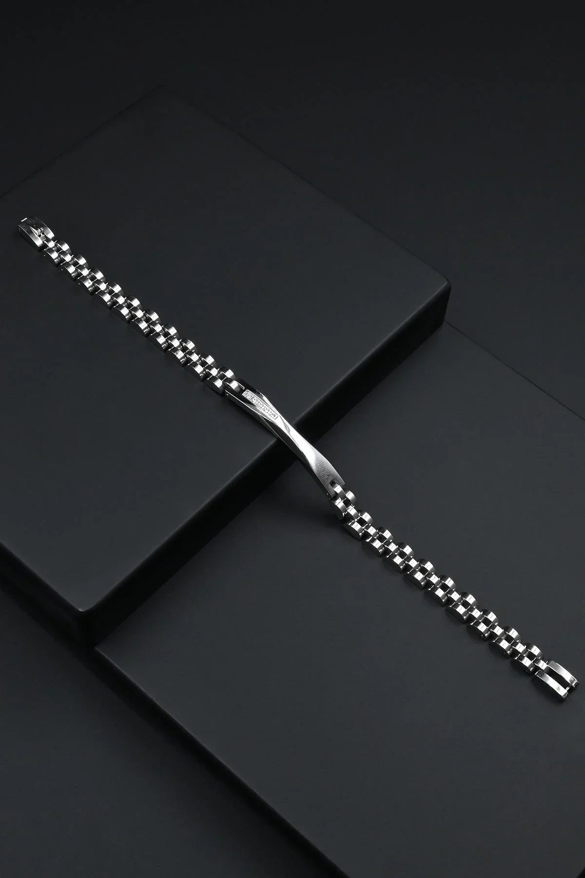 FRNCH 316L Çelik İtalyan Model Gümüş Renk Erkek Bileklik FRJ12847-3847-A