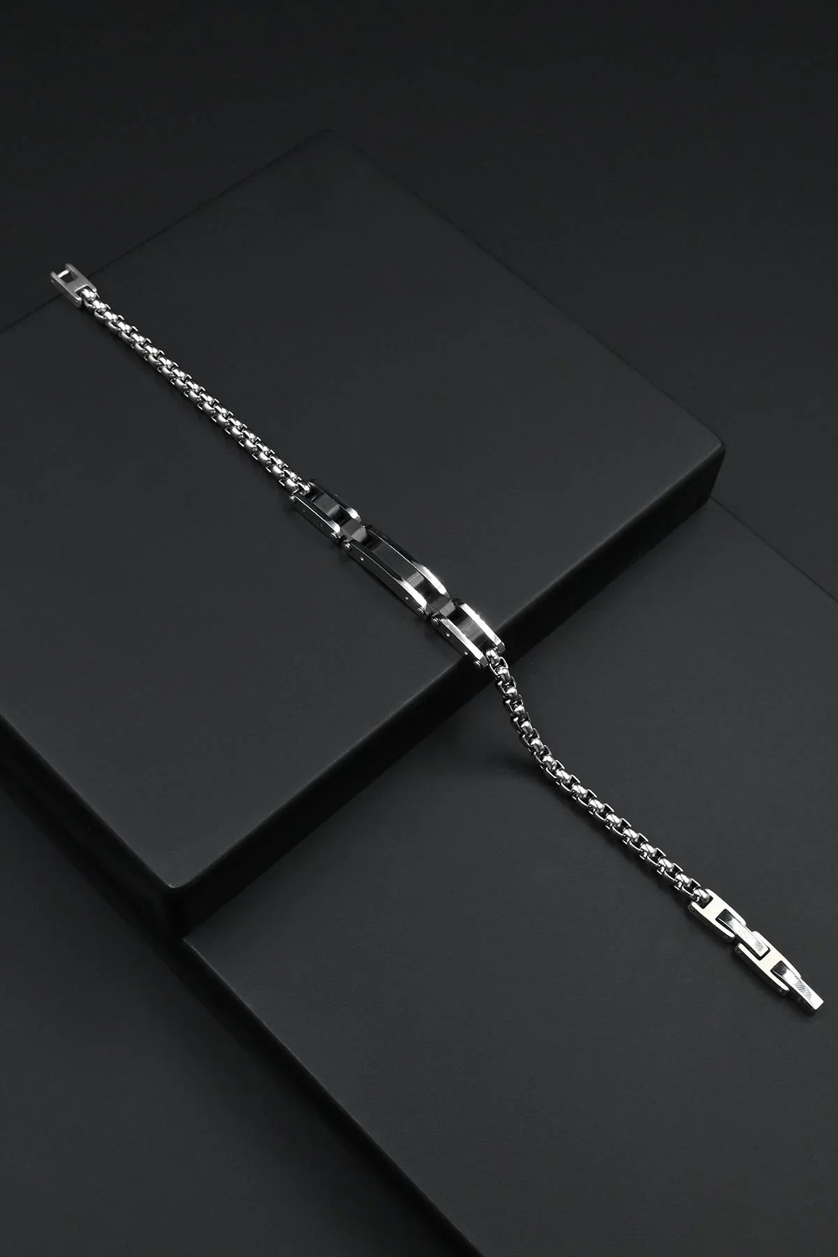 FRNCH 316L Çelik İtalyan Model Gümüş Renk Erkek Bileklik FRJ12855-3855-A