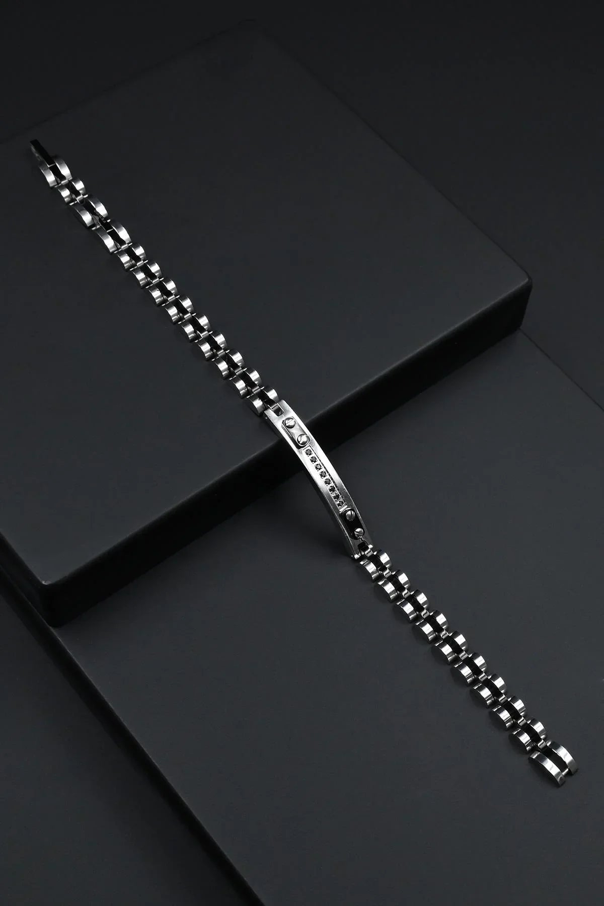 FRNCH 316L Çelik İtalyan Model Gümüş Renk Erkek Bileklik FRJ12856-3856-A