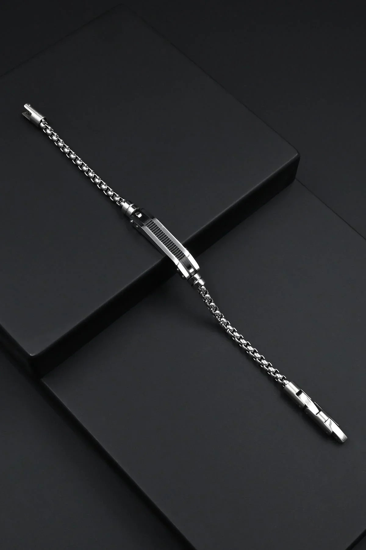 FRNCH 316L Çelik İtalyan Model Gümüş Renk Erkek Bileklik FRJ12865-3865-A