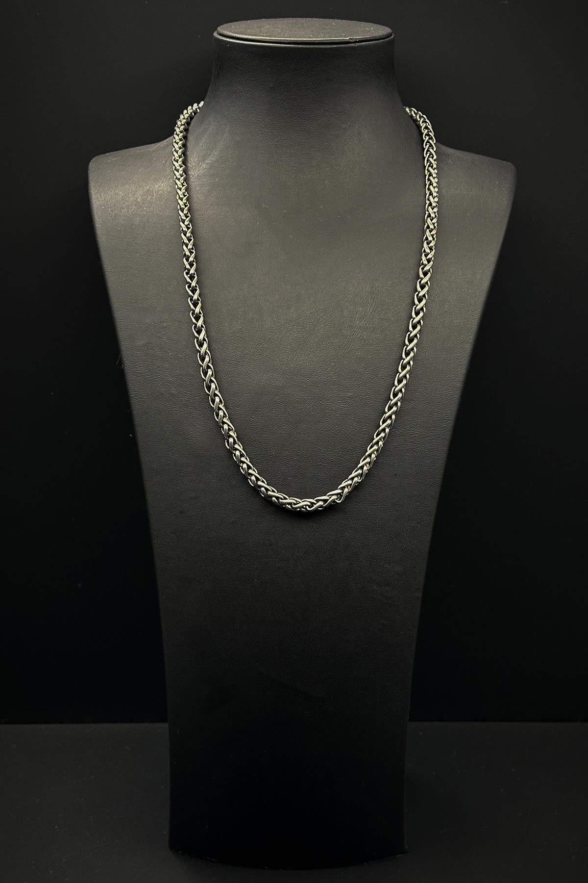 FRNCH 316L Çelik İtalyan Model Gümüş Renk Erkek Kolye FRJ30751-851-A