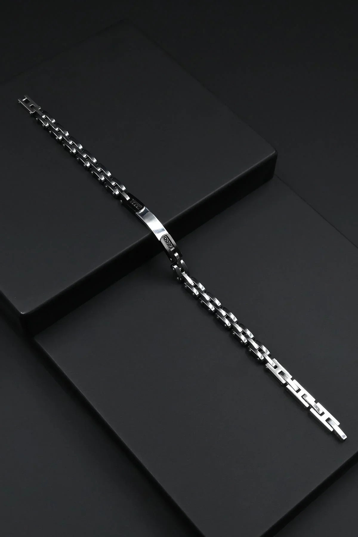 FRNCH 316L Çelik İtalyan Model Siyah Renk Erkek Bileklik FRJ12864-3864-AB2