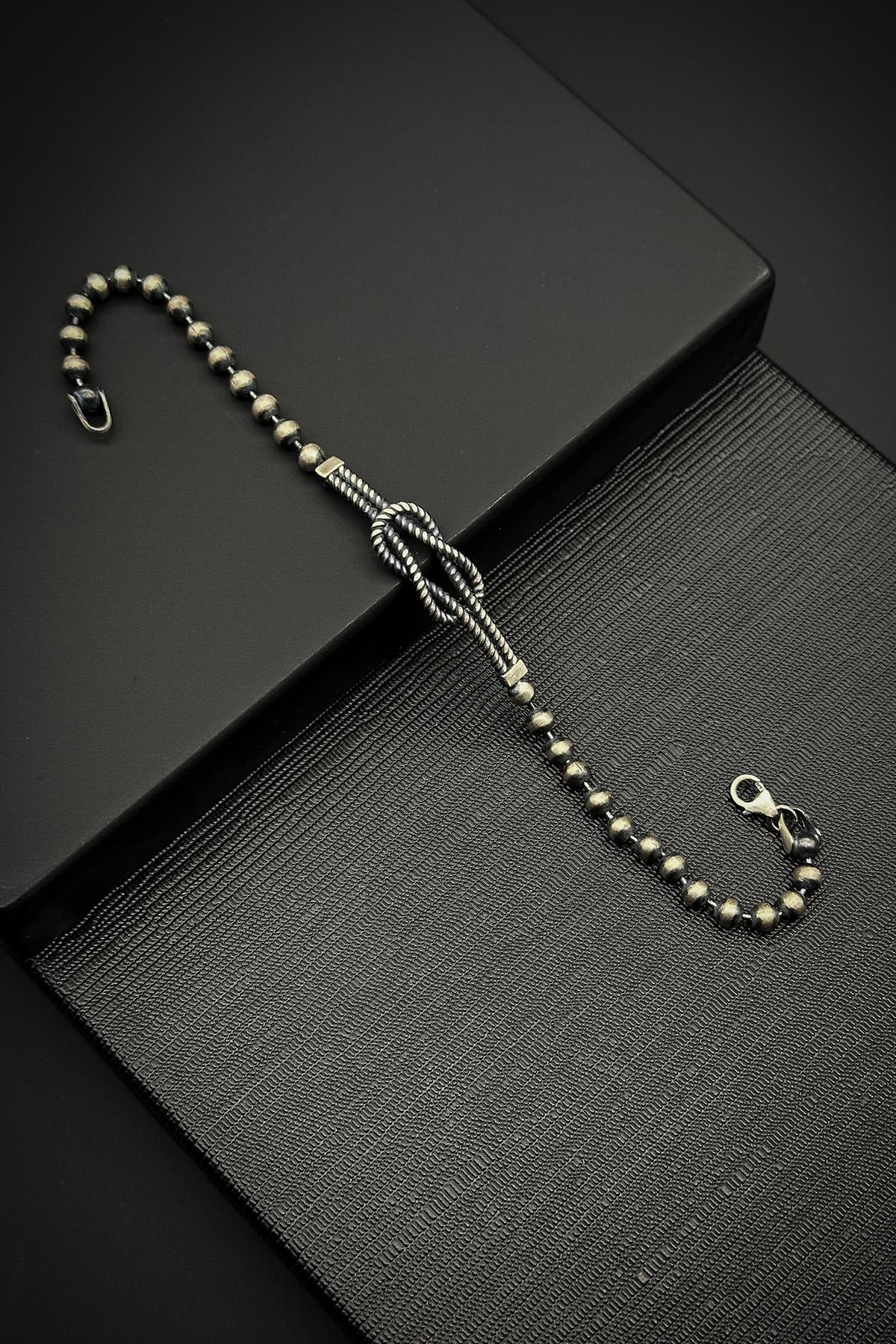 FRNCH 925 Ayar Gümüş İtalyan Model Gümüş Renk Erkek Bileklik FRJ12051-3051-S