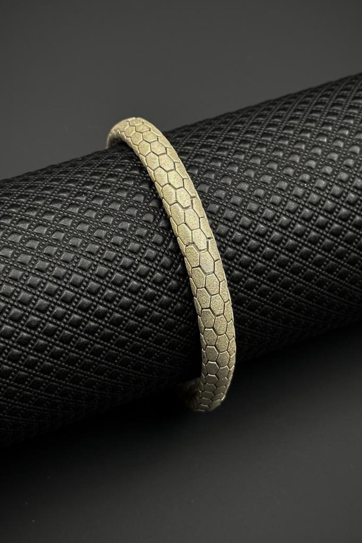 FRNCH 925 Ayar Gümüş İtalyan Model Gümüş Renk Erkek Bileklik FRJ12703-3703-A