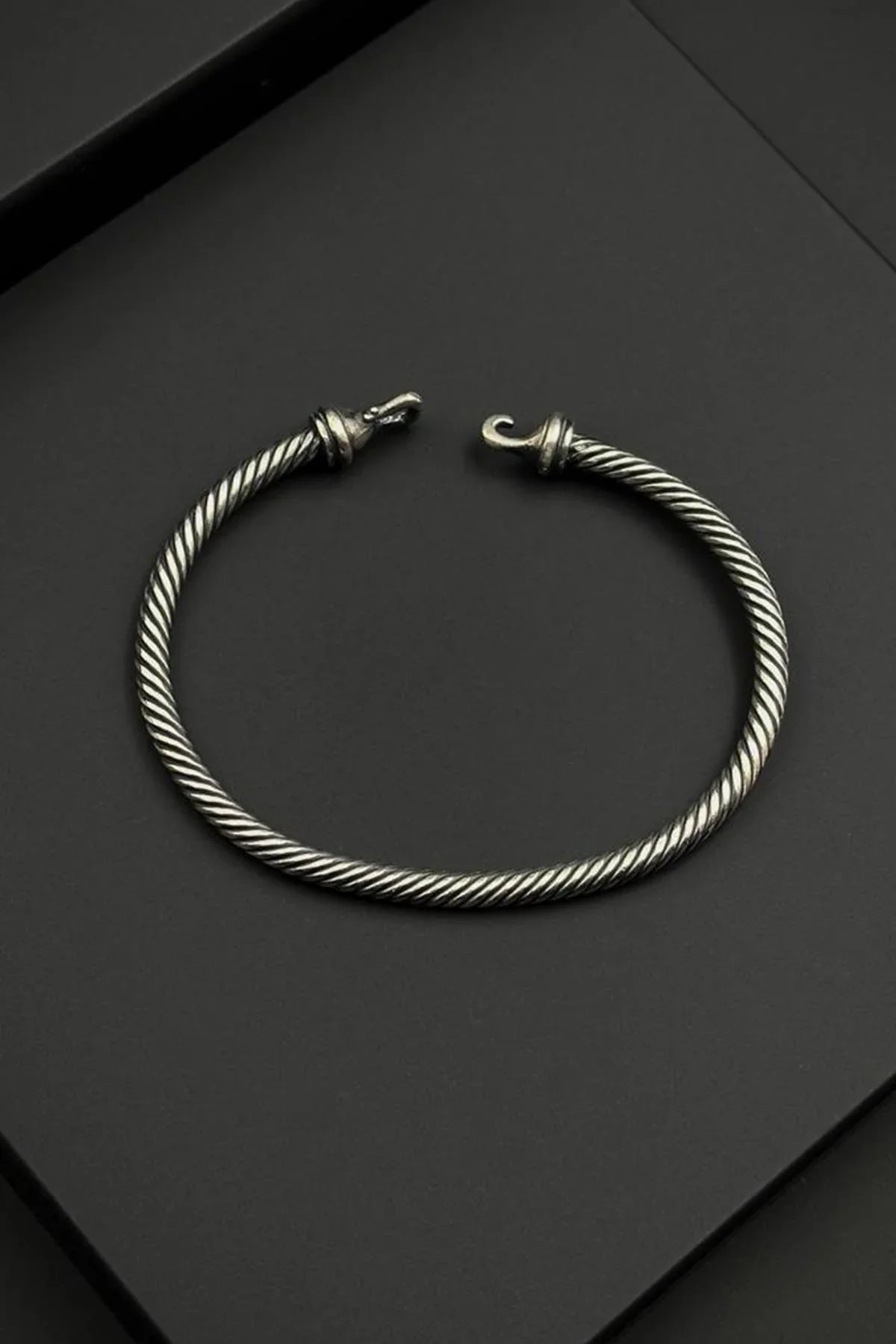 FRNCH 925 Ayar Gümüş İtalyan Model Gümüş Renk Erkek Bileklik FRJ12749-3749-A