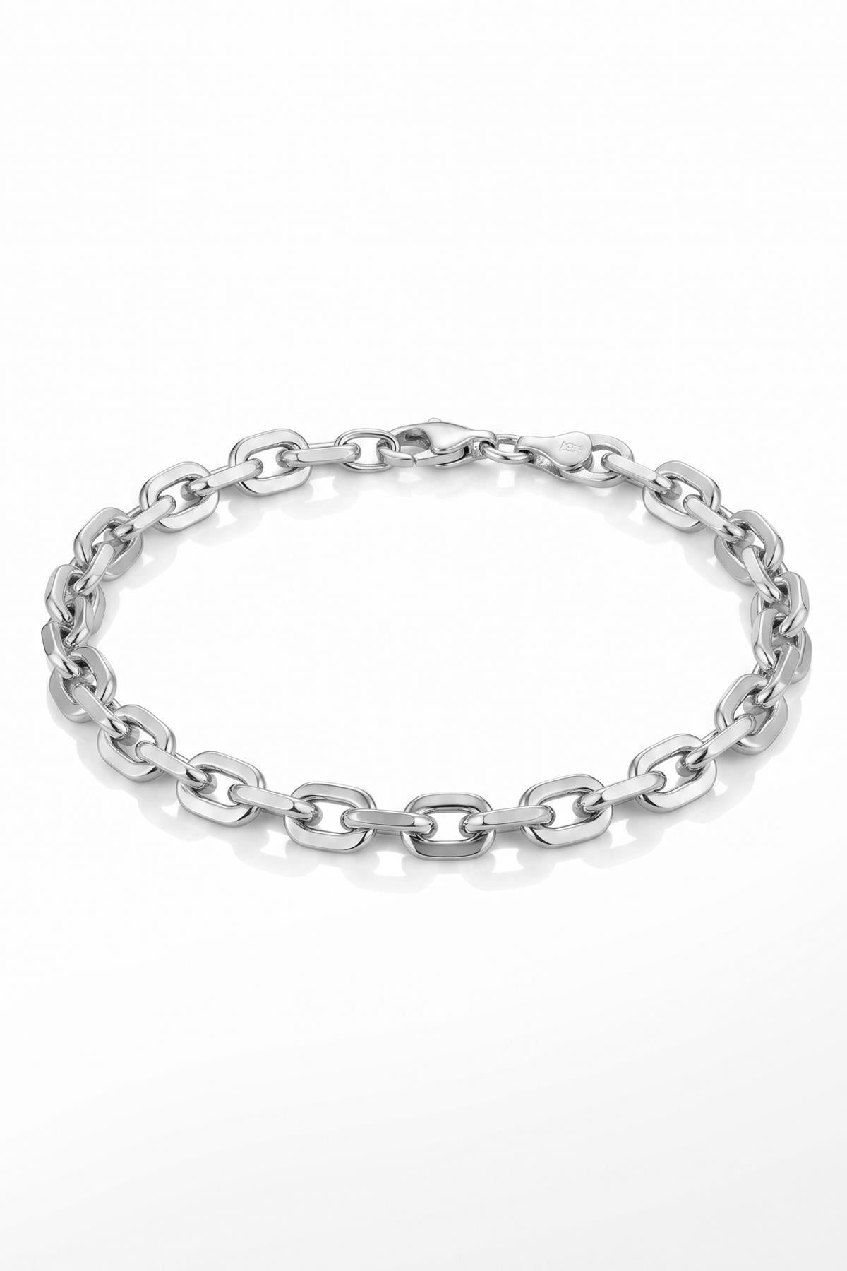 FRNCH 925 Ayar Gümüş İtalyan Model Gümüş Renk Erkek Bileklik FRJ12994-3994-A