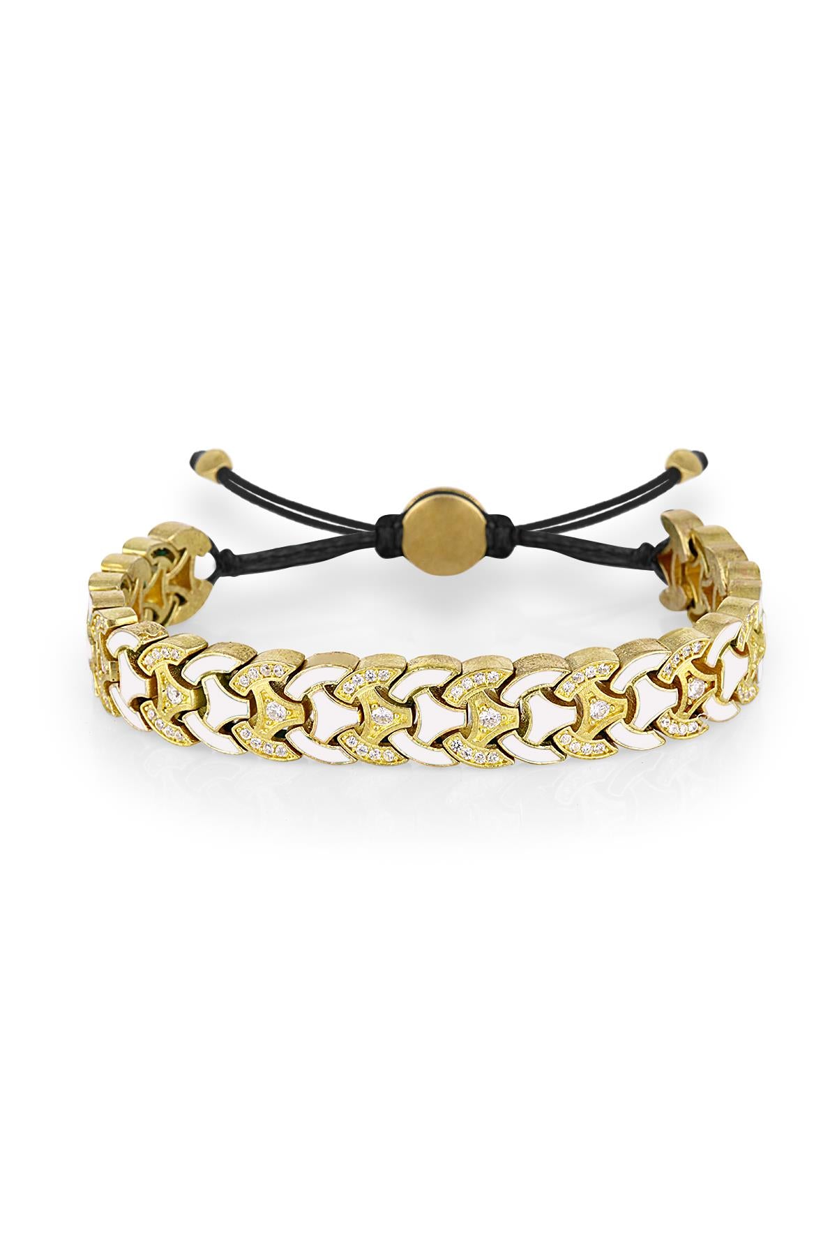 FRNCH Aura Gold Stone White Bileklik