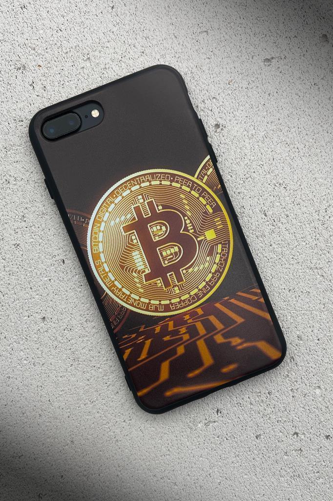 FRNCH CASE Apple İphone X Uyumlu Bitcoin Figürlü İçi Kadife Lansman Slikon Telefon Kılıfı FRK10001-1001-X