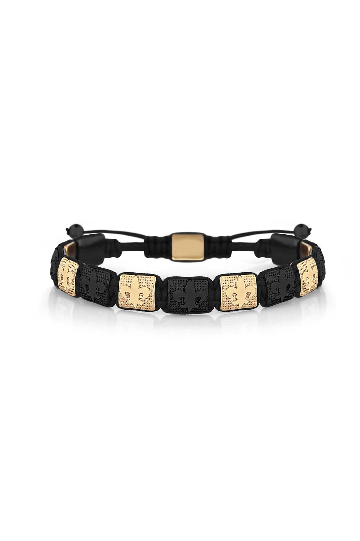 FRNCH Çelik Handmade Figürlü Makrome Bileklik FRJ10697-797-B3