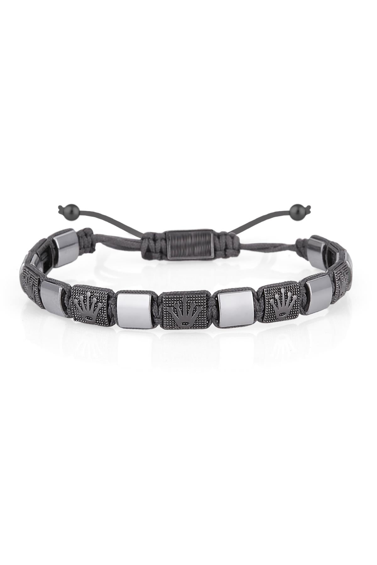 FRNCH Erkek Makrome Figürlü Handmade Bileklik FRJ11121-1221-F