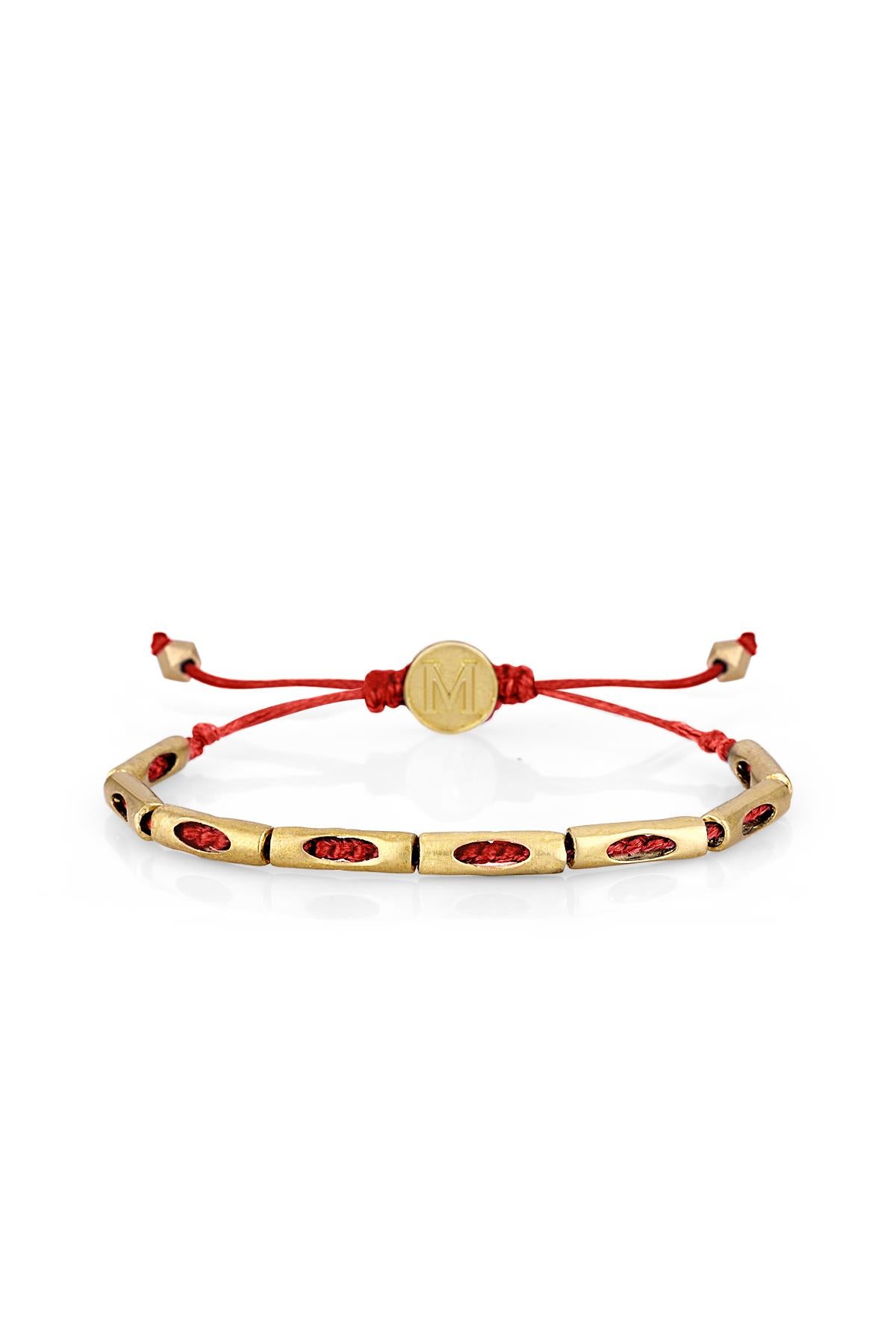 FRNCH Snake Red Gold Bileklik