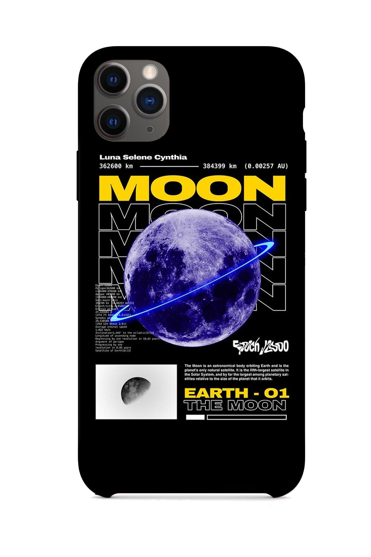FRNCH CASE Apple İphone 11 Pro Uyumlu Ay Figürlü İçi Kadife Lansman Slikon Telefon Kılıfı FRK10017-1017-11PRO