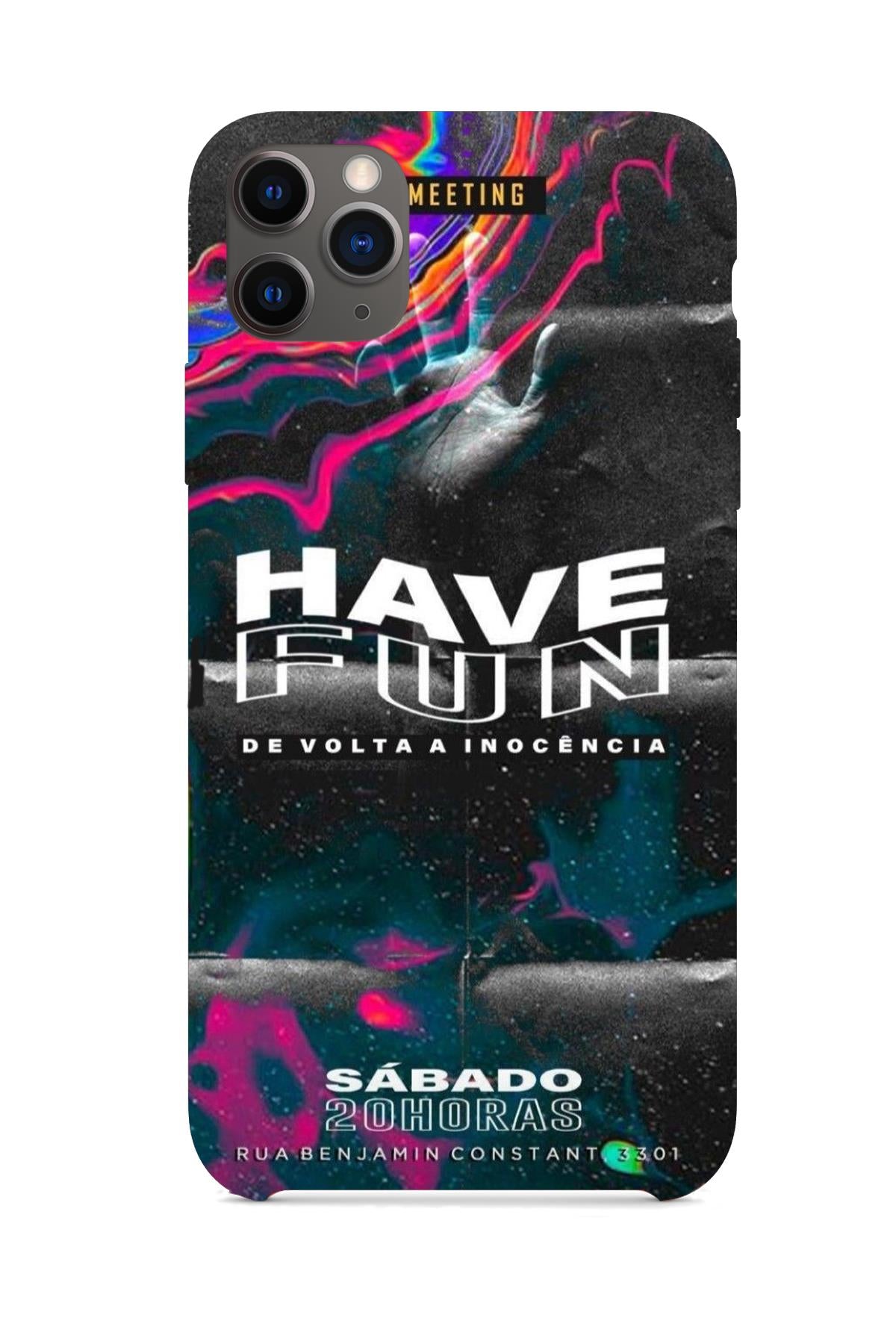 FRNCH CASE Apple İphone 11 Pro Uyumlu Hologram Figürlü İçi Kadife Lansman Slikon Telefon Kılıfı FRK10011-1011-11PRO