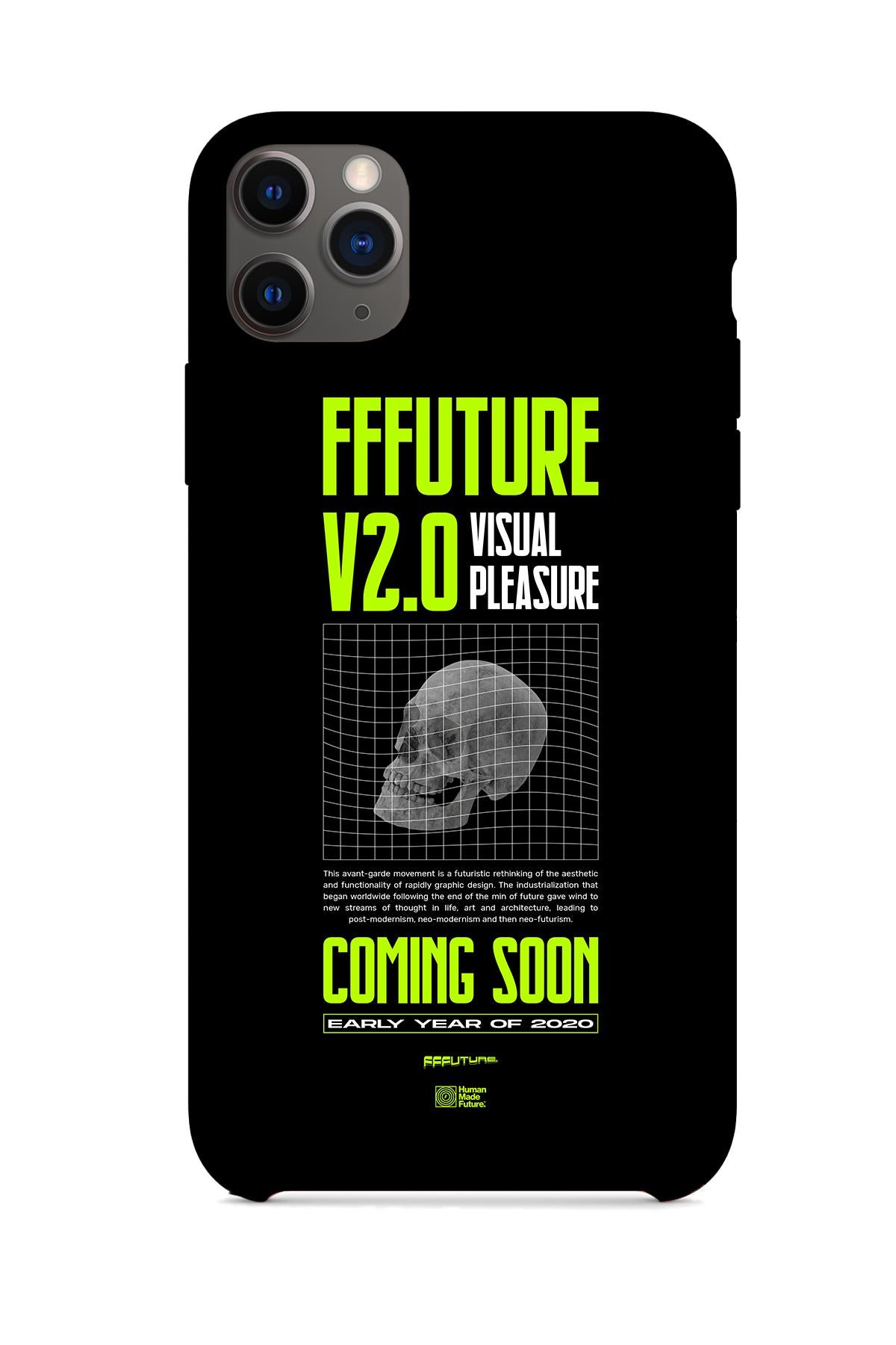 FRNCH CASE Apple İphone 12 Pro Uyumlu Kuru Kafa Figürlü İçi Kadife Lansman Slikon Telefon Kılıfı FRK10016-1016-12PRO