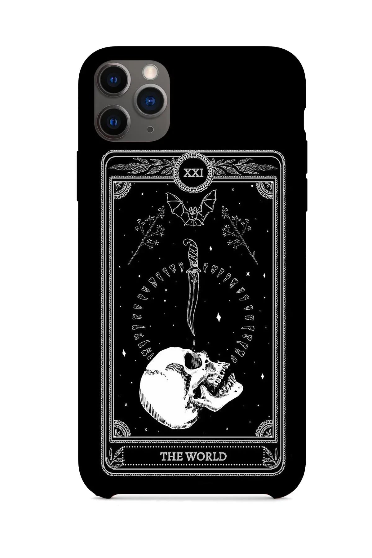 FRNCH CASE Apple İphone 12 Pro Uyumlu Kuru Kafa Figürlü İçi Kadife Lansman Slikon Telefon Kılıfı FRK10020-1020-12PRO