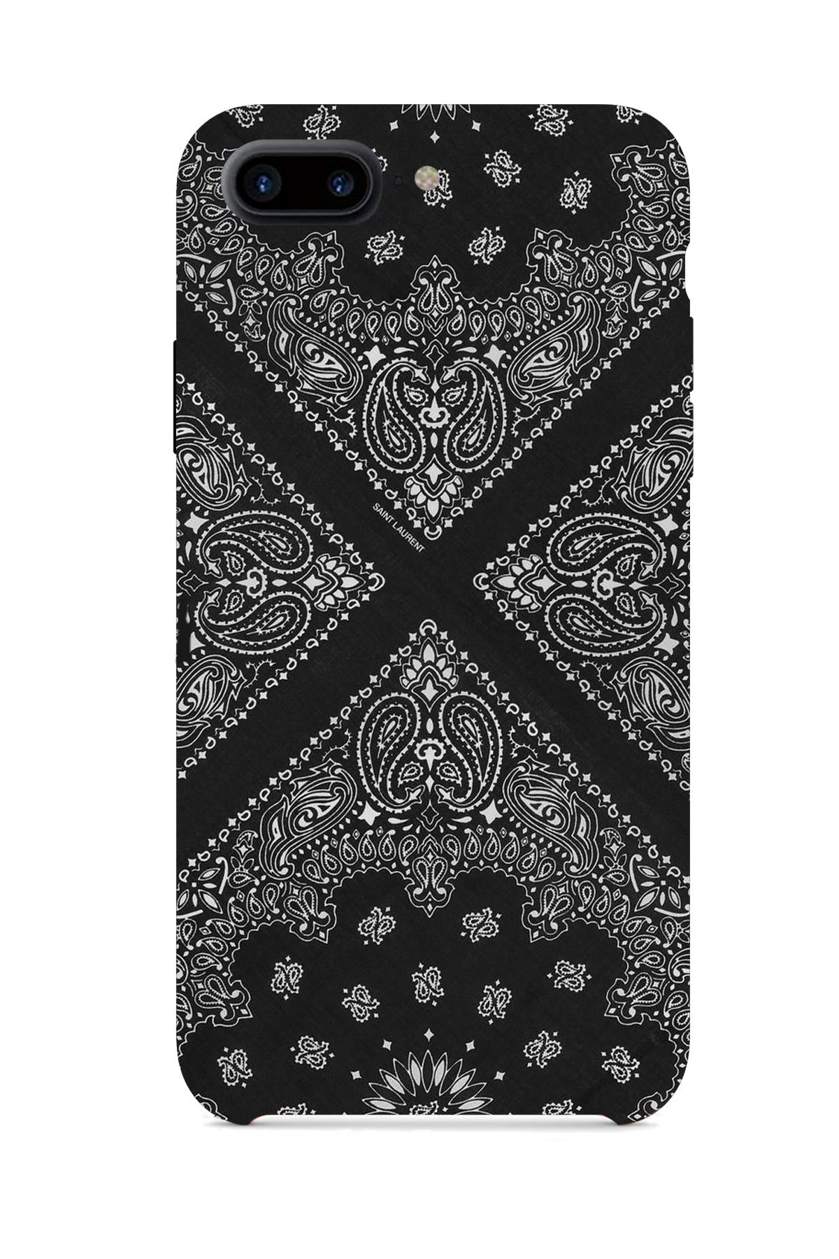 FRNCH CASE Apple İphone 7 Plus Uyumlu Bandana Desenli İçi Kadife Lansman Slikon Telefon Kılıfı FRK10012-1012-7PLUS