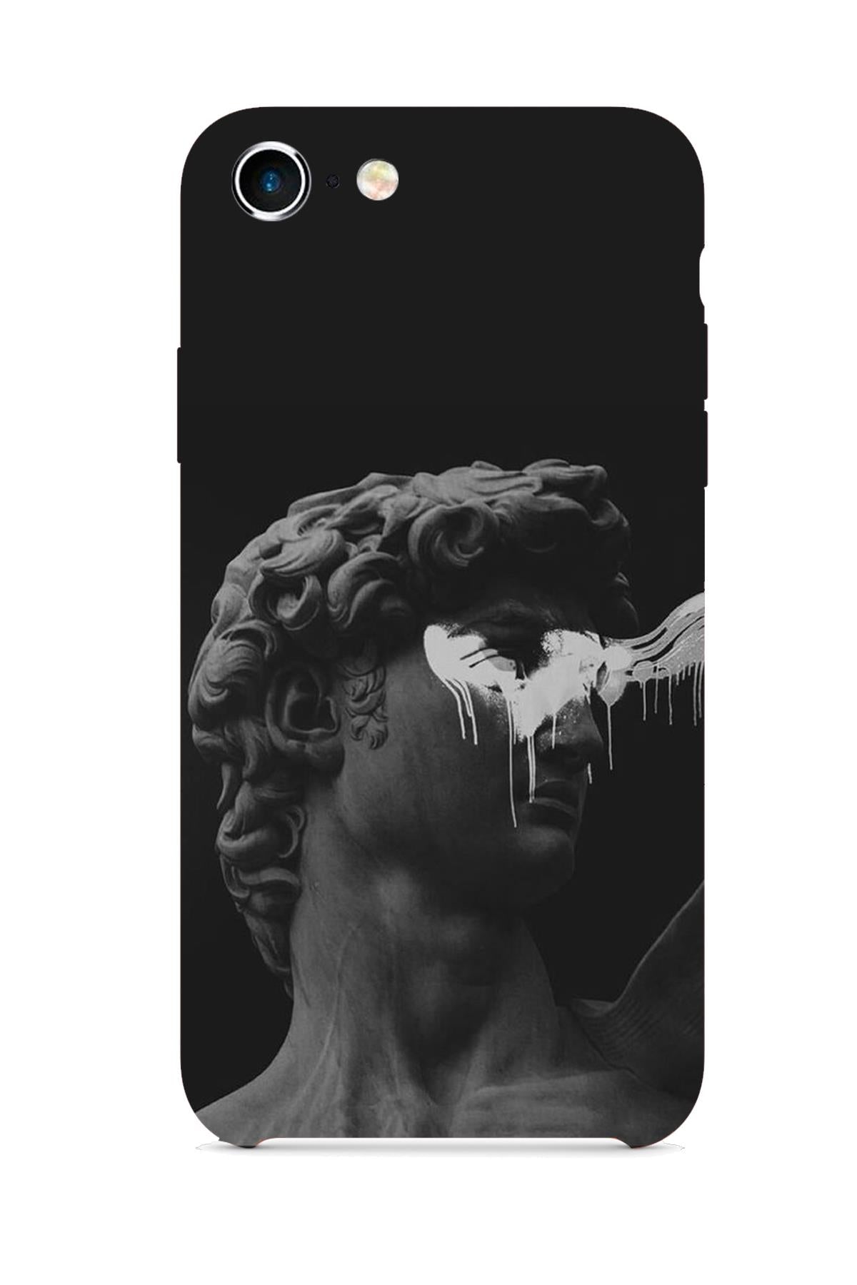 FRNCH CASE Apple İphone 7 Uyumlu Heykel Figürlü İçi Kadife Lansman Slikon Telefon Kılıfı FRK10006-1006-7