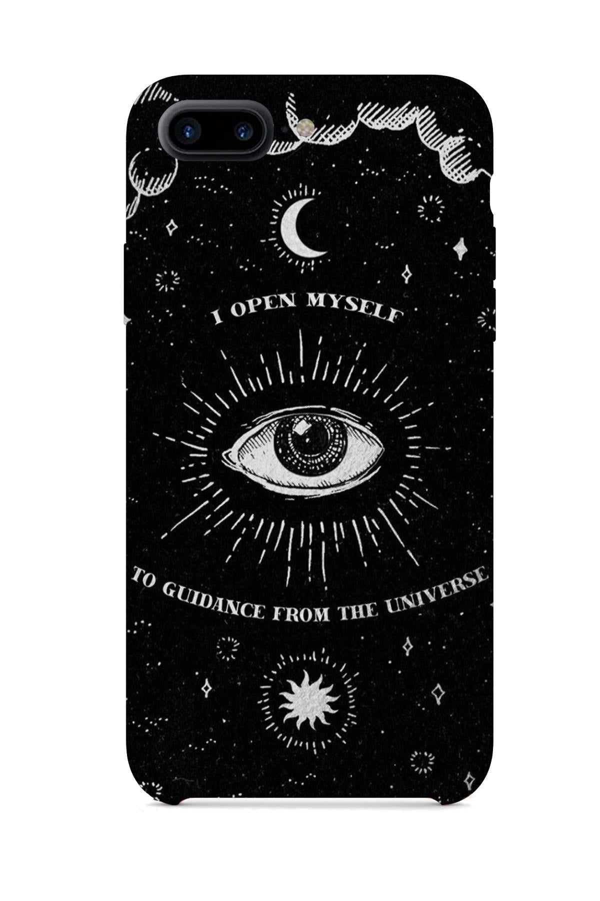 FRNCH CASE Apple İphone 8 Plus Uyumlu Göz Figürlü İçi Kadife Lansman Slikon Telefon Kılıfı FRK10021-1021-8PLUS