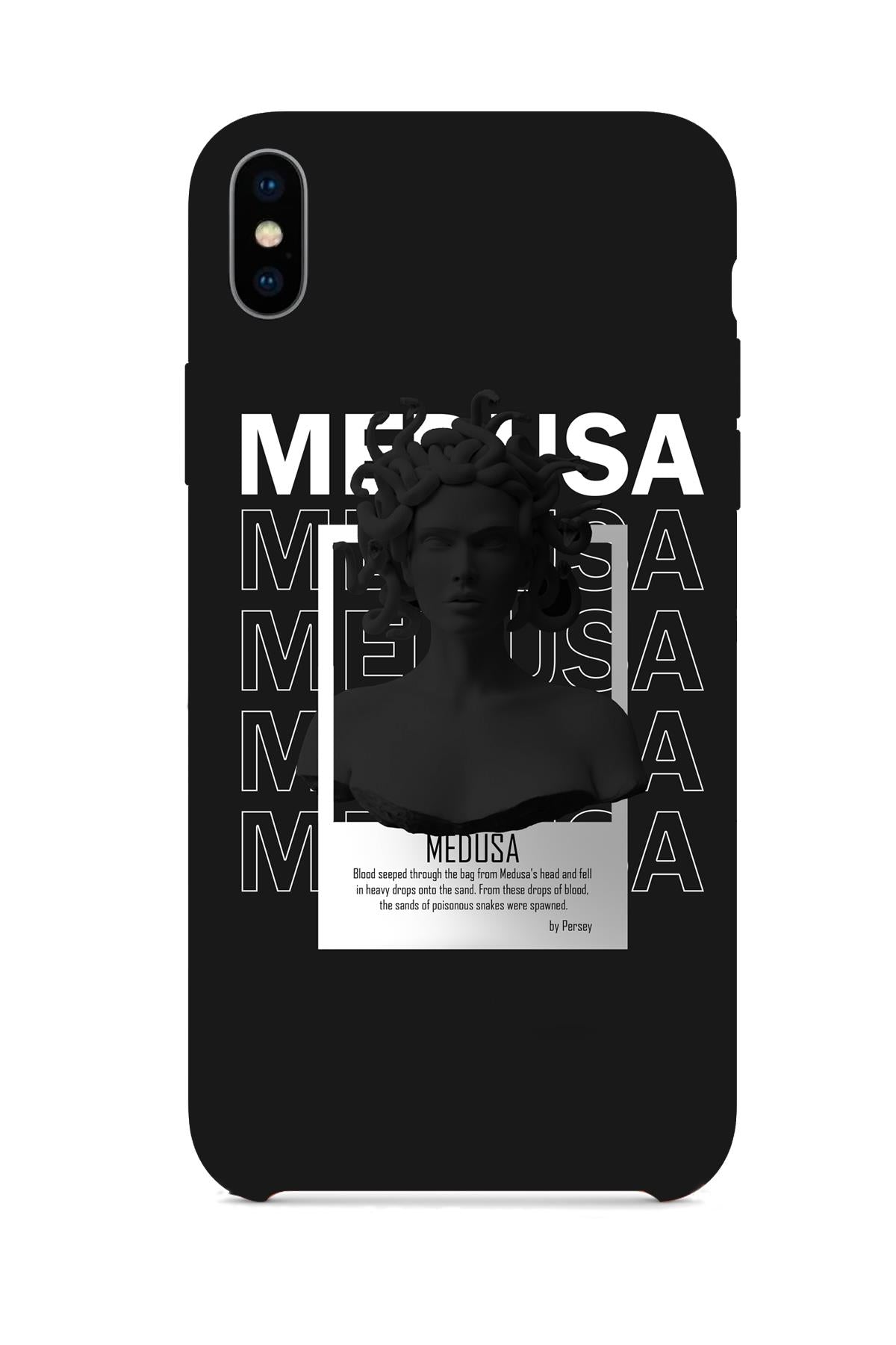 FRNCH CASE Apple İphone X Uyumlu Medusa Figürlü İçi Kadife Lansman Slikon Telefon Kılıfı FRK10009-1009-X