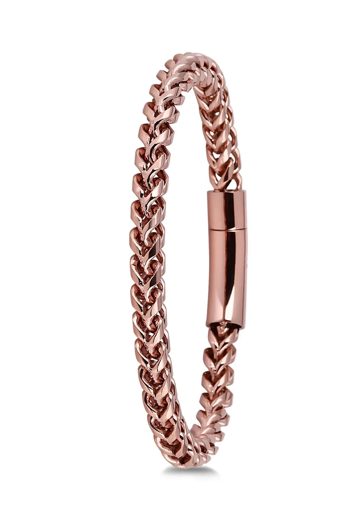 FRNCH Çelik Rose Renk Erkek Bileklik FRJ10608-708-C