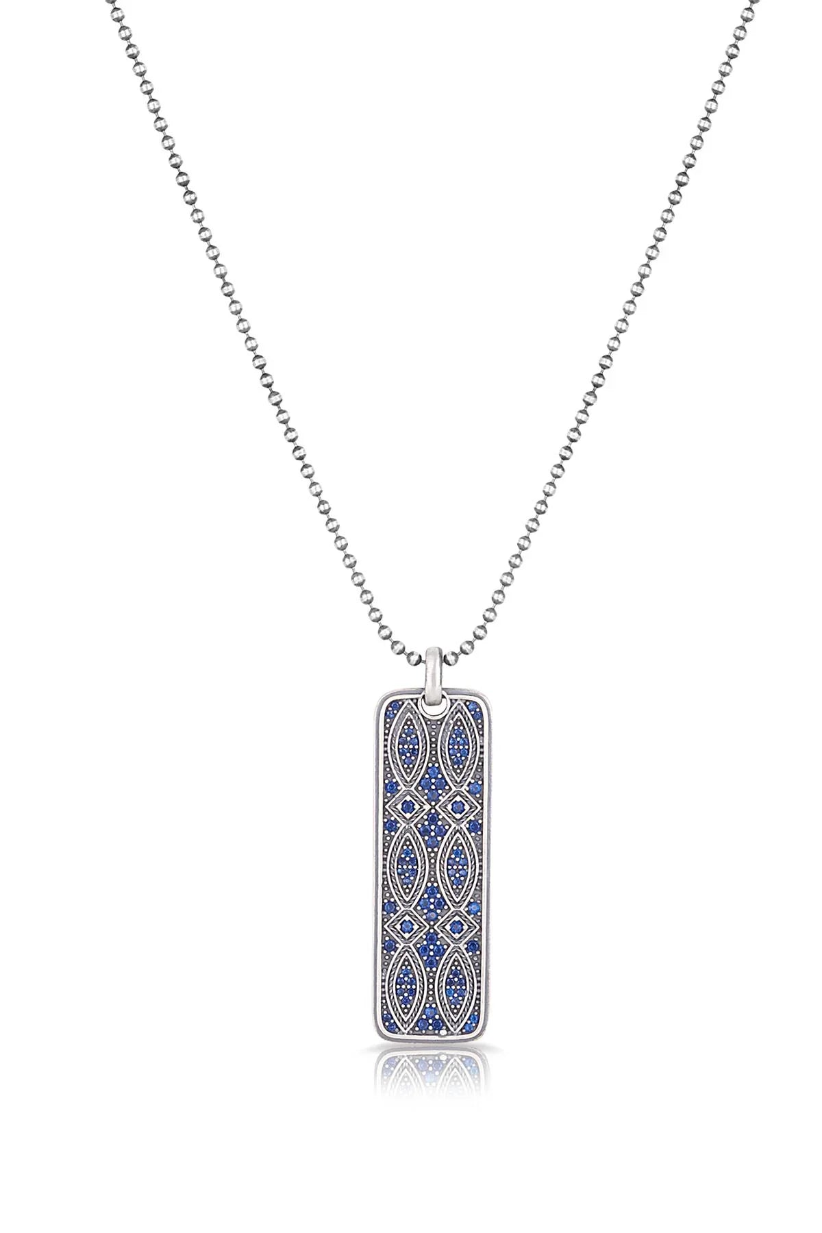 FRNCH Erkek Desenli Zirkon Taşlı Handmade Kolye FRJ30414-514-T