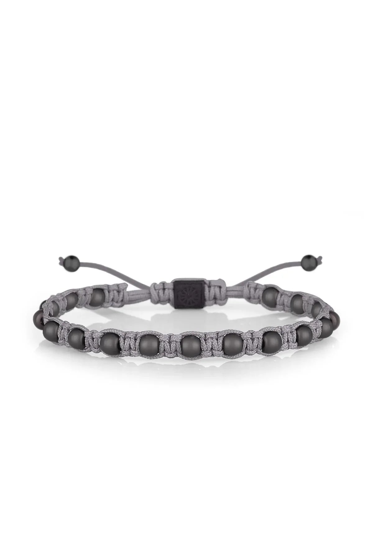 FRNCH Erkek Handmade Makrome Gri Renk Bileklik FRJ11110-1210-G