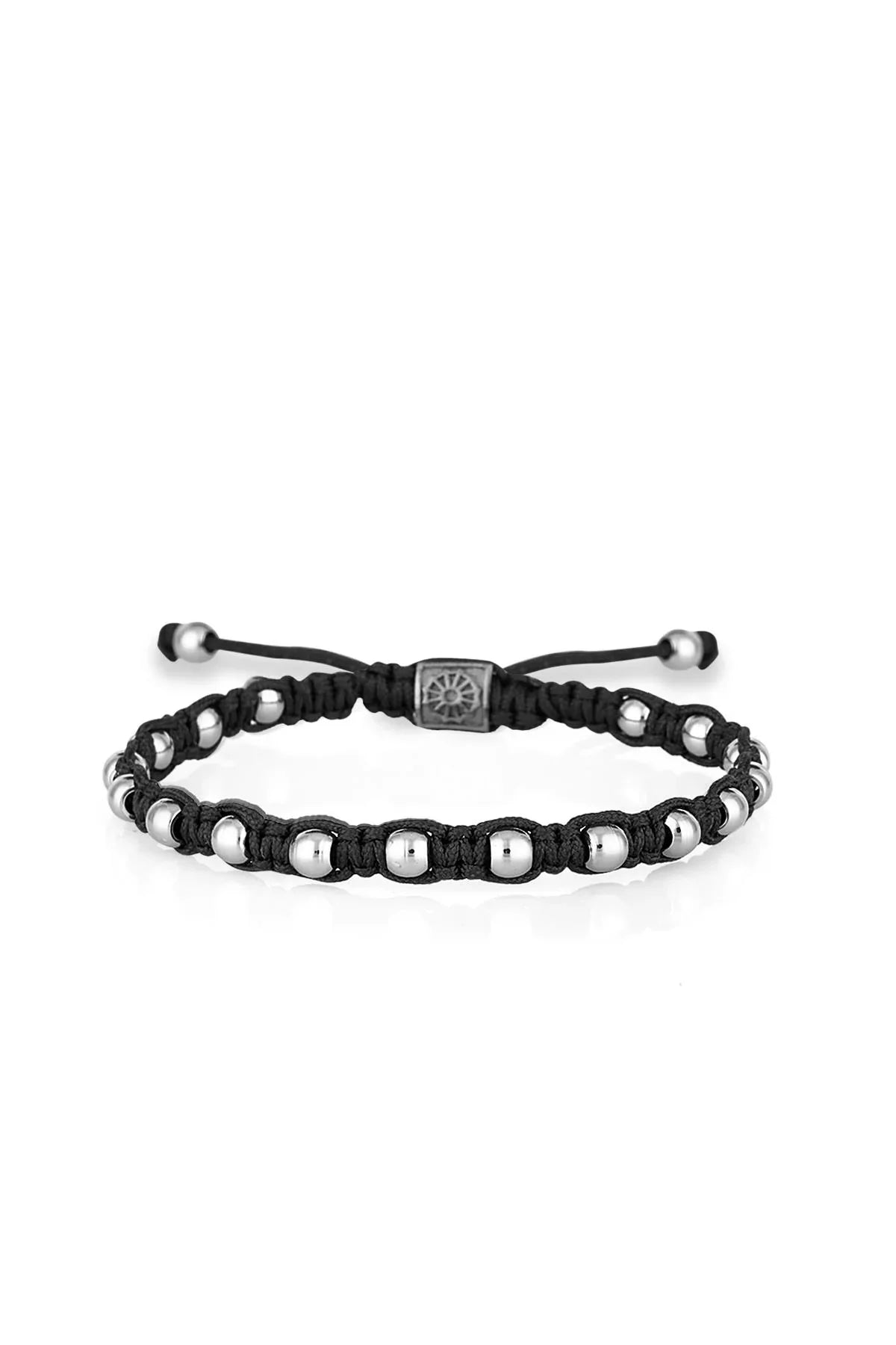 FRNCH Handmade Siyah Renk Makrome Erkek Bileklik FRJ11148-1248-B