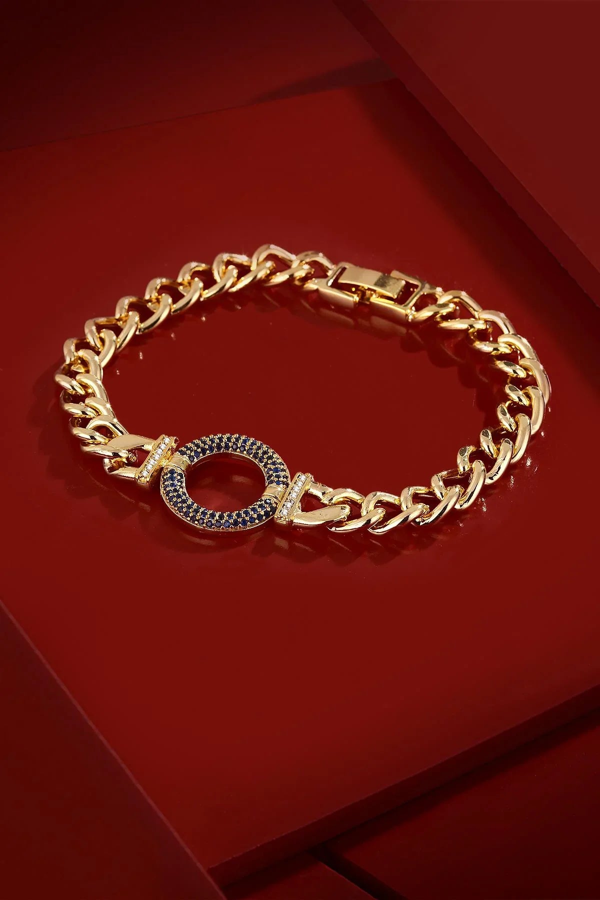 FRNCH Renkli Parlak Zirkon Taşlı Kadın Bileklik FRJ11183-1283-G